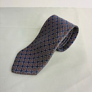 Mallory and Church London Pure Silk Neck Tie Red White Blue Patriotic 58 in Vtg